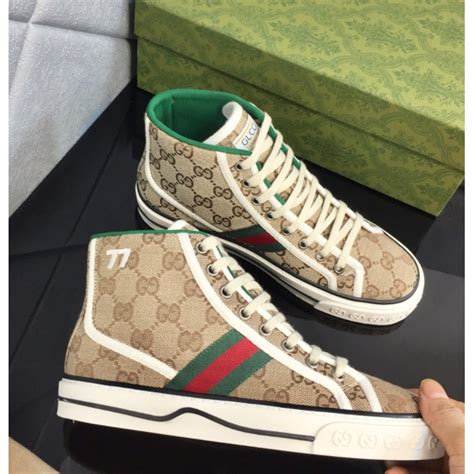 tenis gucci cafe hombre